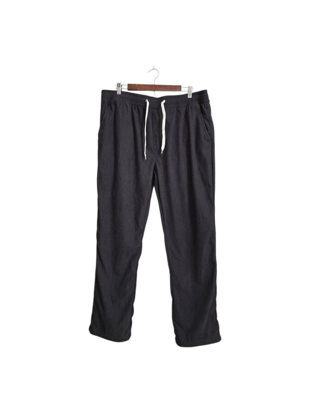 Simply Southern Corduroy Straight Leg Joggers In Dark Gray Sz XL